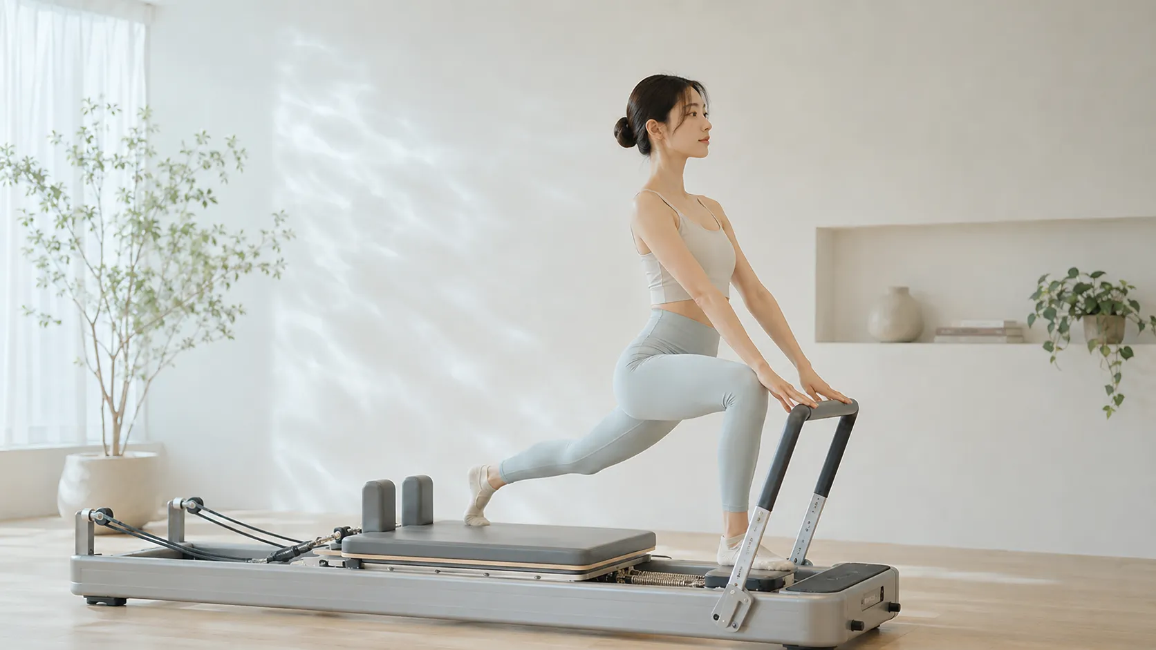 Pilates isMのパーソナルレッスン風景